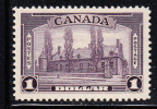 Canada Scott #245 MH $1 Chateau De Ramezay, Montreal - Ongebruikt