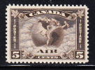 Canada Scott #C2 MH 5c Mercury With Scroll - Luftpost