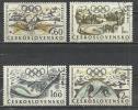 CZECHOSLOVAKIA 1968 - OLYMPIC WINTER GAMES - CPL. SET - USED OBLITERE GESTEMPELT - Winter 1968: Grenoble