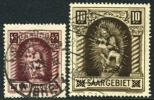 Saar #118-19 Used Madonna Of Blieskastel Set From 1925 - Used Stamps