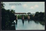 RB 789 - Early Postcard Chattahoochee River Railroad Trestle Bridge & Steam Train Atlanta Georgia USA - Atlanta