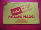 BUVARD POTAGES MAGGI EN SACHETS-MAGGI MA JOIE ! -PHOTO RECTO / VERSO - Suppen & Sossen