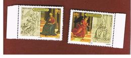 VATICANO - UNIF.1396.1397    -  2005  MUSEI VATICANI E IL LOUVRE (L'ANNUNCIAZIONE, RAFFAELLO)        - NUOVI (MINT) ** - Unused Stamps