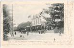 Bahnpost HAMBURG - CUXHAVEN 1901 Nachsendung Auf Ansichtskarte HH Harburg Majestätische Aussicht Pferde Wagen Belebt - Harburg