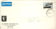 1991 New Zealand Airmail  Fastpost Cover Sent To Honduras With Nice Steam Sailing Ship Stamp - Cartas & Documentos