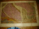 Pamiers  -    242 - Echelle Métrique  1/80000 En Lieues - Juin 1908   -  915 X 635  -  Toilée - - Cartes Topographiques