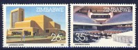 #Zimbabwe 1986. Conference Center. Michel 338-39. MNH(**) - Zimbabwe (1980-...)