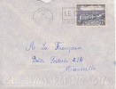 BOUAR - OUBANGUI CHARI - 1957 - A.E.F - COLONIES FRANCAISES - Fides,Moyen Congo,hopital De Brazzaville,lettre,flamme - Autres & Non Classés