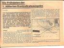 Die Erste Kontrollratsausgabe. Frühdaten + Frankaturen Bis Zur Währungsreform (3 Blätter) - Otros & Sin Clasificación