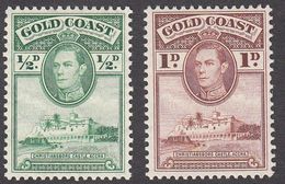 Gold Coast 1938  1/2d  & 1d  SG120 And SG121   Pf.12x111/2   MH - Gold Coast (...-1957)