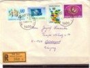 UNO Wien, First Issues On Circulated Cover - Lettres & Documents