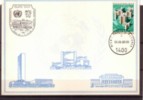 UNO Wien,1980. Stamp Exhibition, Styrex - 1000. Steyr,  White Card, With Nice Cancellation - Covers & Documents