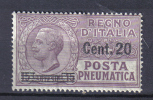 R196 - REGNO , Posta Pneumatica Il N. 6  ***  MNH - Pneumatische Post