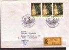 UNO Wien,1981.Fresco,  On Registered Letter,with First Day Cancellation - FDC