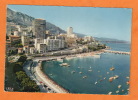 MONACO - Le Port Et Vue D´ensemble De Monte Carlo Au Loin Le Cap Martin Et L´Italie Circulé 1966 - Harbor