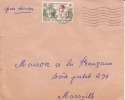 BANGUI - OUBANGUI - 1956 - Colonies Francaises,Afrique,avion, Lettre,marcophilie - Otros & Sin Clasificación