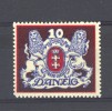 Dantzig  -  1921  :  Mi  88 Y  *  Filigrane  Couché  ,  Sans Burelage , Cote : 100 € - Mint