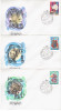 Russia USSR 1981 FDC X3 Soviet Antarktic Researches, Arctic Penguin Penguins Transport Ship Ships Helicopter - FDC