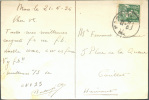 35 Centimes Mercure Obl; Sc MONS S/Carte Radio-Amateur ON4SS/Canal De MONS Du 22-V-1936 Vers Couillet.  Ces Cartes Affra - 1932 Cérès Et Mercure