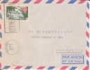 BITAM - GABON - 1957 - Colonies Francaise,Afrique,avion,l Ettre,flamme,marcophilie, Cachet,petit Bureau,rare - Other & Unclassified