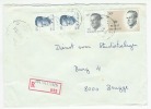 Recom. * OOSTVLETEREN * Sterstempel104  FR  18.10.90 - Storia Postale