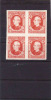 Slovakia 1939 Mi 37 ** WM, 4-block, Ohne Gummi - Unused Stamps