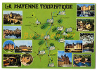 {56477} 55 Mayenne Touristique , Carte Et Multivues ; Laval Daon Craon Lassay Mezangers Evron Pontmain - Cartes Géographiques