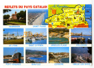 Delcampe - {56507} 66 Pyrénées Orientales Reflets Du Pays Catalan , Carte Et Multivues ; Port Vendres Collioure Cerbere Banyuls - Landkarten
