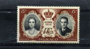 MONACO 477* 15f Brun-rouge Et Noir  Mariage Princier - Nuevos