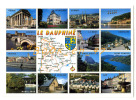 {56470} Le Dauphiné , Carte Et Multivues ; Vienne Romans La Mure Voiron Bourgoin Valence Montelimar Gap Briançon - Cartes Géographiques