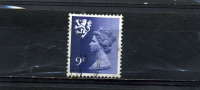 GRANDE BRETAGNE 849° 9p Violet-bleu Elisabeth II Ecosse - Scozia