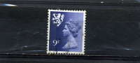 GRANDE BRETAGNE 849° 9p Violet-bleu Elisabeth II Ecosse - Escocia