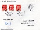 Emission De Bordeaux - LRI Avec Timbres 1,50 F Pétain Et Les 3 Type De Surchages (Tarif LRI Du 5/01/1942: 4,50F) - Liberation