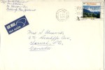 1973 New Zealand Cover With Mt. Septon Stamp - Airmail