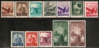 Italy 1945 Mi# 682-688, 694, 698, 700-701, 703 A ** MNH/ * MH - A - Perf. 14   (10 L & 50 L * MH) - Ungebraucht