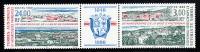 French Southern & Antarctic Territory Scott #254a MNH 50th Ann Bases In Antarctica Pair - Nuevos