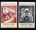 CS 1967 Mi 1705-6 Yt 1566-1567 ** Praguer Castle - Unused Stamps