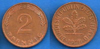 Allemagne 2 Pfennig G 1978 RFA Deutschland Germany Paypal Moneybookers OK - 2 Pfennig