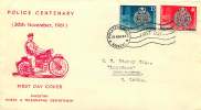 1961  Police Centenary   SG 151-2  FDC - Pakistan