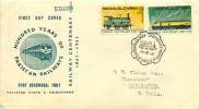 1961  Railways Centenary   SG 153-4  FDC - Pakistan