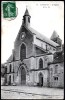 91 ARPAJON, L´Eglise Animée, Ed ELD -18-, Voyagé En 1908, 2 Petite Déchirures 3 Mm En Bas Et Pli Inf D - Arpajon