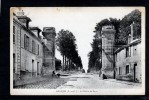 91 ARPAJON,La Route De Paris, Animée, Porte De La Ville, CPA Voyagé En 1935, Pli Sup G - Arpajon