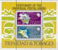 TRINIDAD & TOBAGO 1974 UPU TRANSPORT S/S SCARCE VF MNH SC# 244A  CV$ 27.50 - Trindad & Tobago (1962-...)