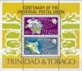 TRINIDAD & TOBAGO 1974 UPU TRANSPORT S/S SCARCE VF MNH SC# 244A  CV$ 27.50 - Trinidad & Tobago (1962-...)