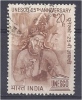 INDIA 1971 25th Anniv Of UNESCO - 20pAjanta Caves Painting  FU - Used Stamps