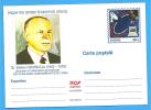 Computer History PC, IT, Stefan Odobleja, Cybernetics. ROMANIA Postal Stationery Postcard 2001 - Informática