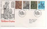 GRANDE BRETAGNE  PREMIER JOUR  FDC  29 SEPTEMBRE 1976  WILLIAM CAXTON - 1971-1980 Em. Décimales