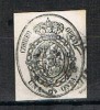 Sello 1 Onza Servicio Oficial Isabel II 1855, Num 36 º - Oblitérés