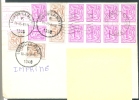 Belgique Vignette ATM Et Timbres Variés Sur Lettre 1989 - Cartas & Documentos