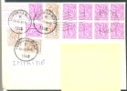 Belgique Vignette ATM Et Timbres Variés Sur Lettre 1989 - Brieven En Documenten